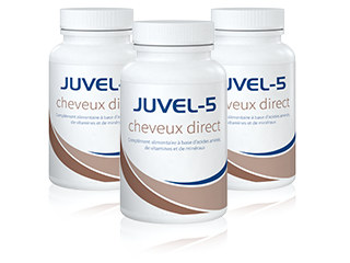 Commander le lot de trois mois de JUVEL-5 cheveux direct